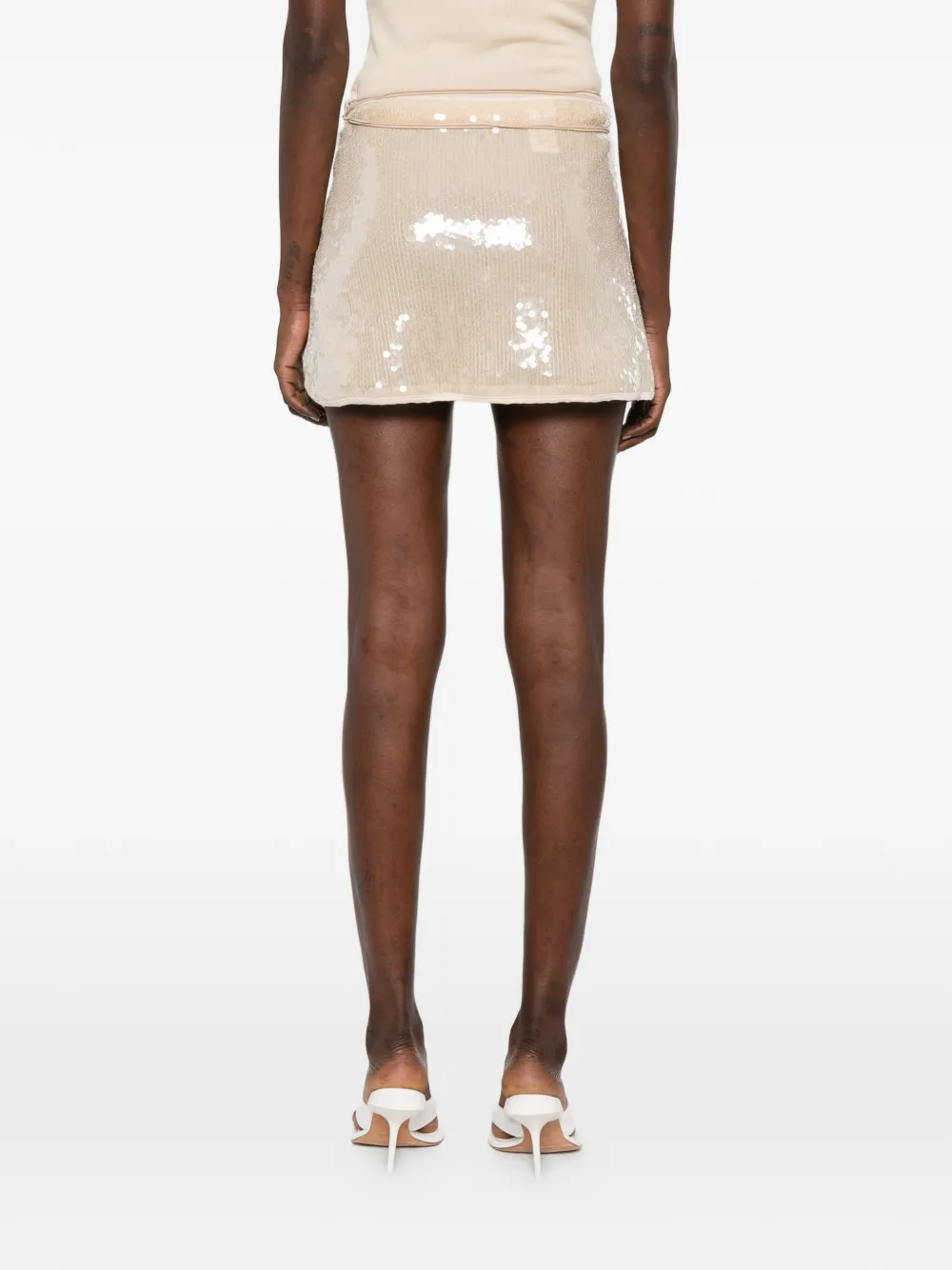 Tie-Detail Mini Skirt