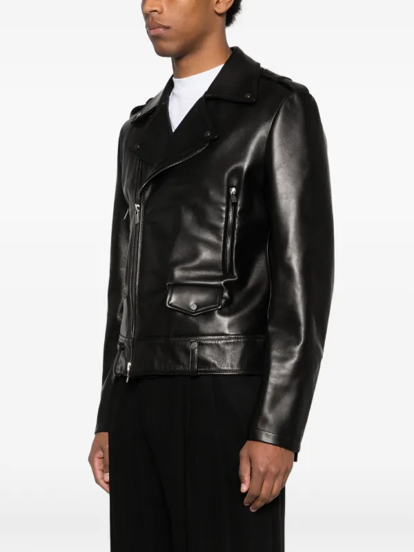 Salvatore Santoro Jaqueta Biker De Couro | Preto | FARFETCH BR