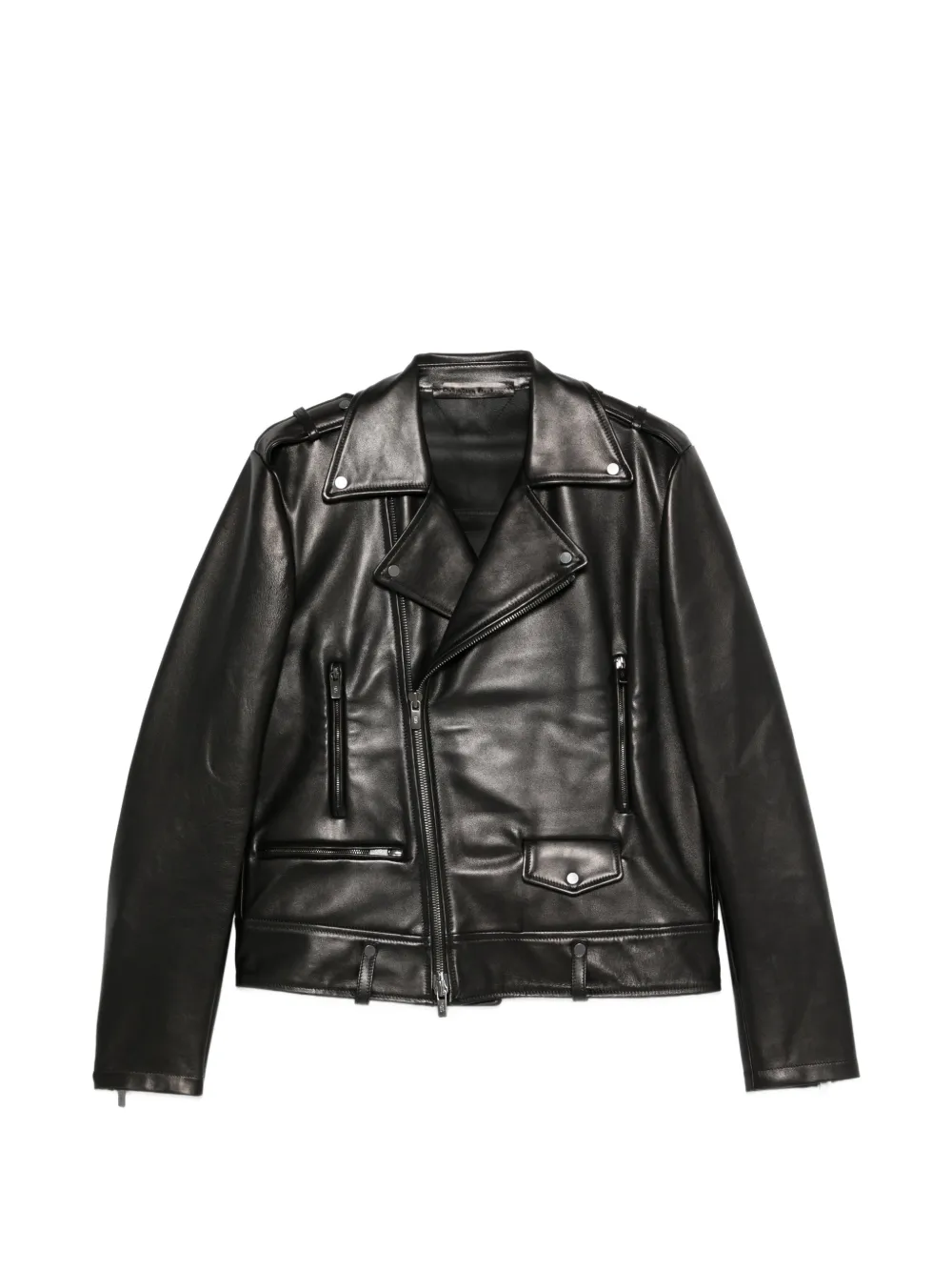 Salvatore Santoro leather biker jacket - Nero