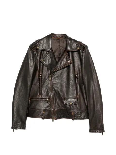Salvatore Santoro leather biker jacket