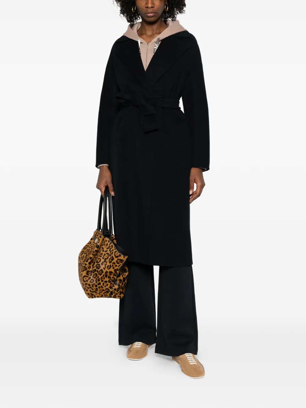 Max Mara Belted Coat - Blue 