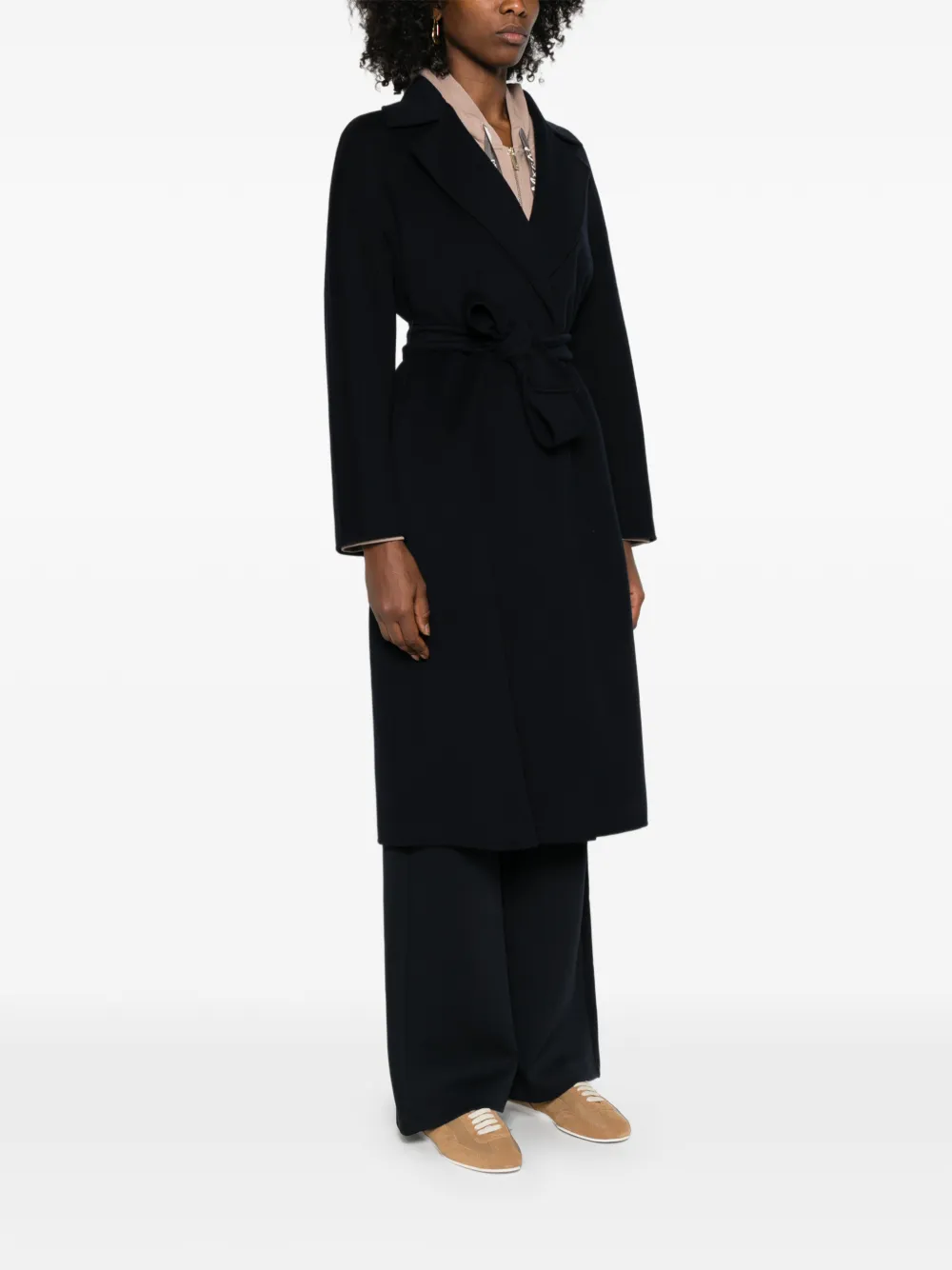  Max Mara Belted Coat - Blue 