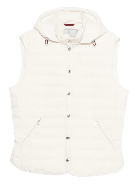 Brunello Cucinelli hooded quilted gilet