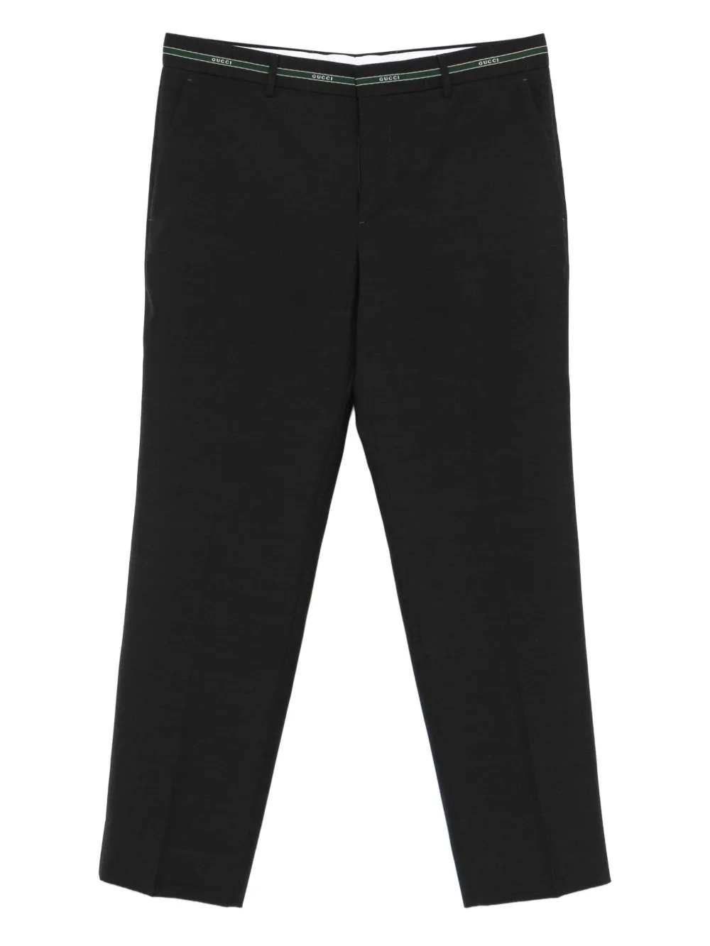 Gucci logo-waistband trousers - Grau