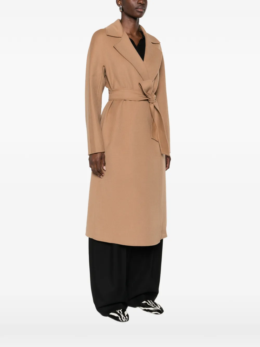 Max Mara Jas met ceintuur Bruin