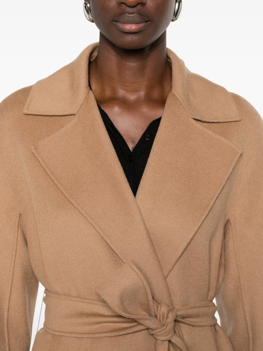 Max Mara Jas met ceintuur Bruin
