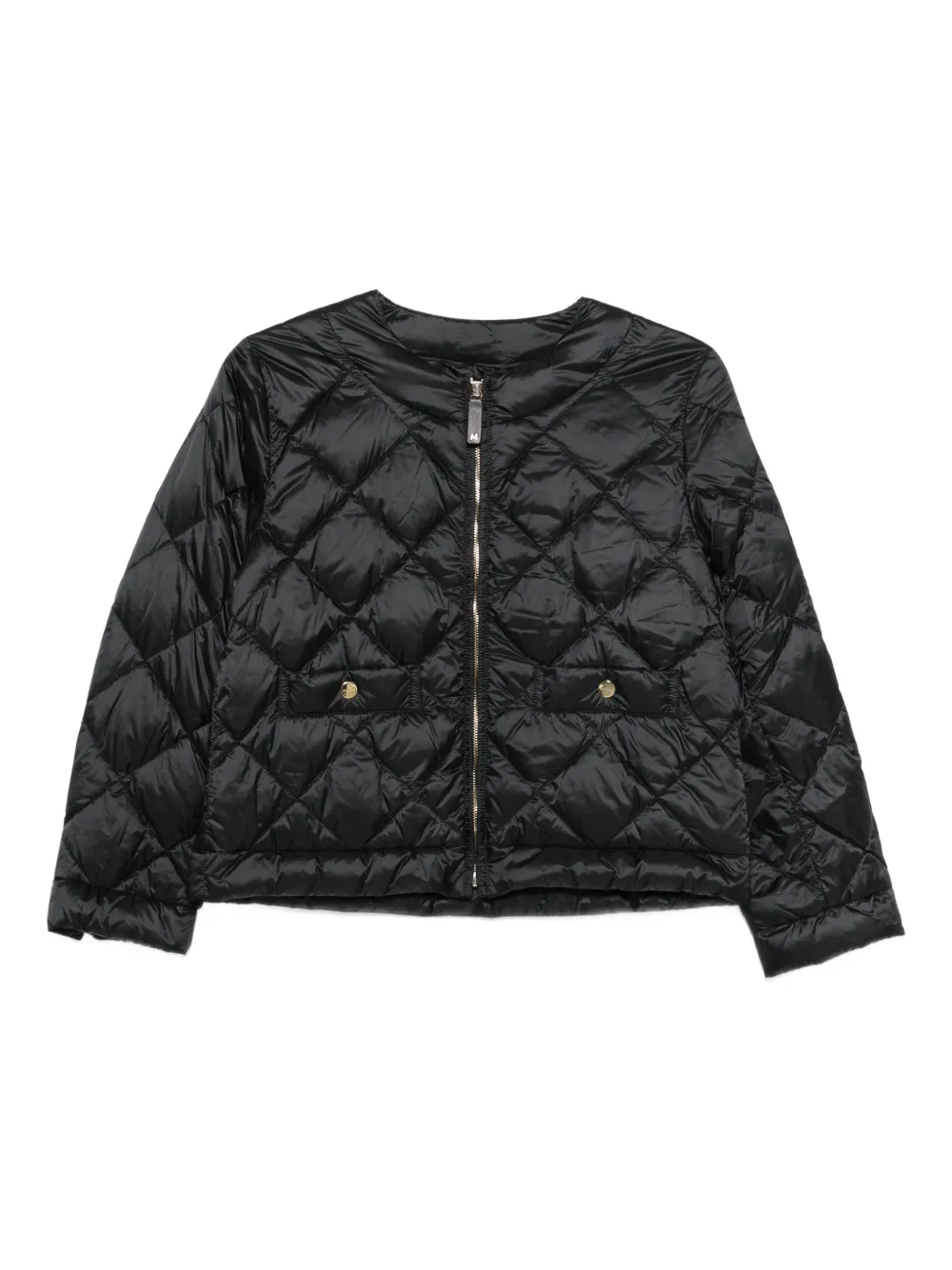 Max Mara Gesteppte Jacke - Schwarz