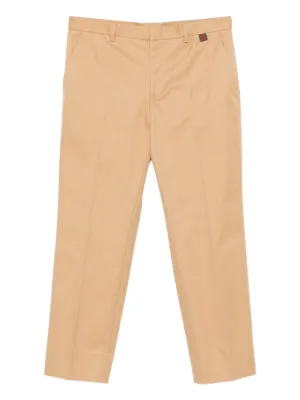 GUCCI ベージュ ストレートパンツ メンズ デニム Gucci Pre-Owned 2010s エンボス デニムパンツ | ニュートラル