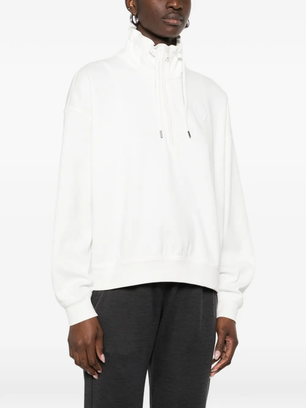  Brunello Cucinelli Zip-collar Sweatshirt - White 