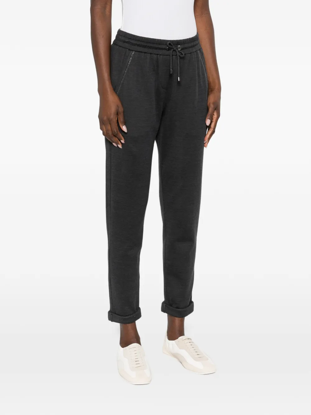  Brunello Cucinelli Grey Track Pants 