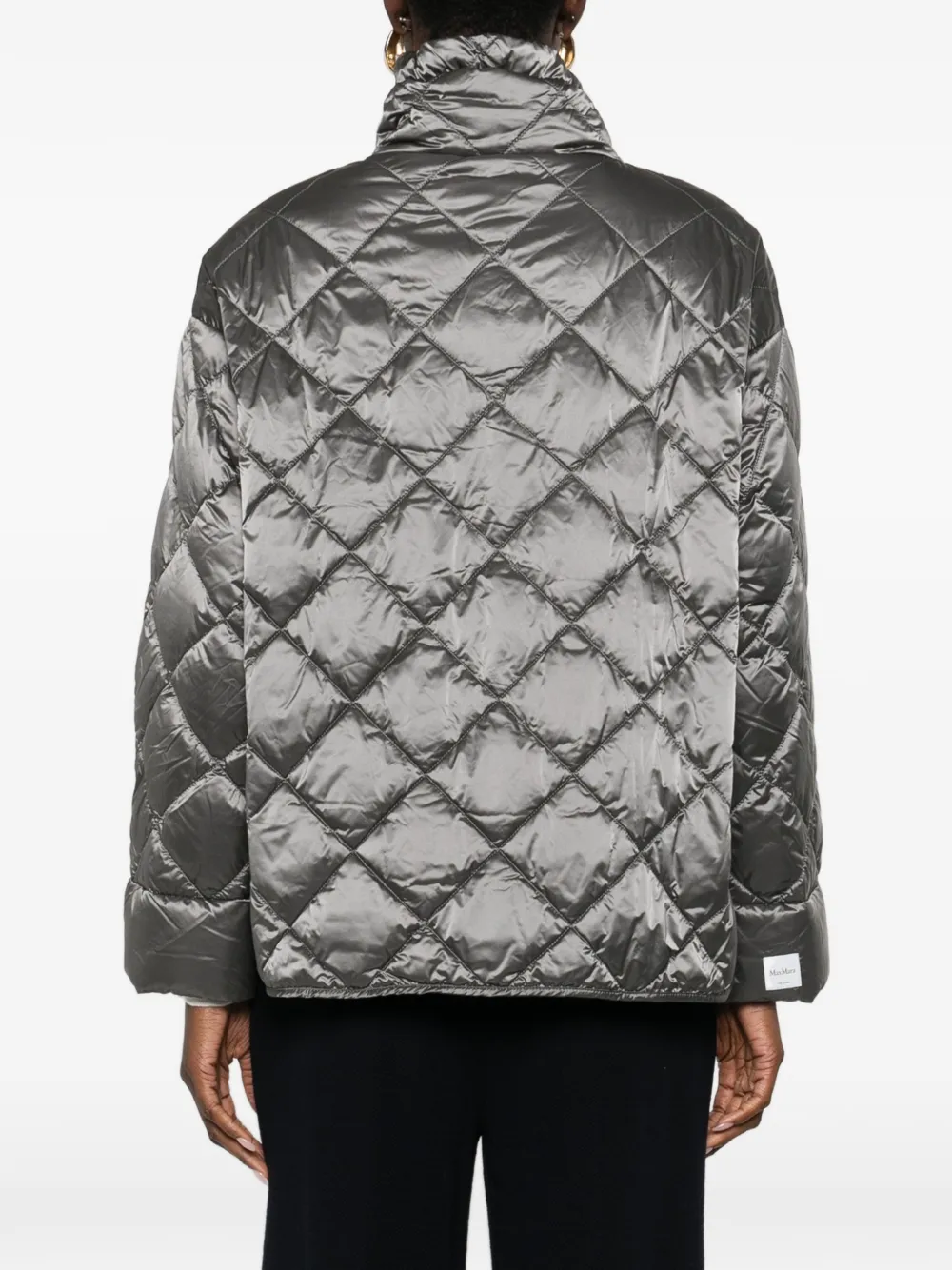 Max Mara Boxy gewatteerd jack Grijs