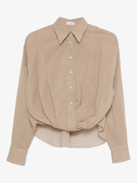 Brunello Cucinelli Hemd mit Twist-Detail