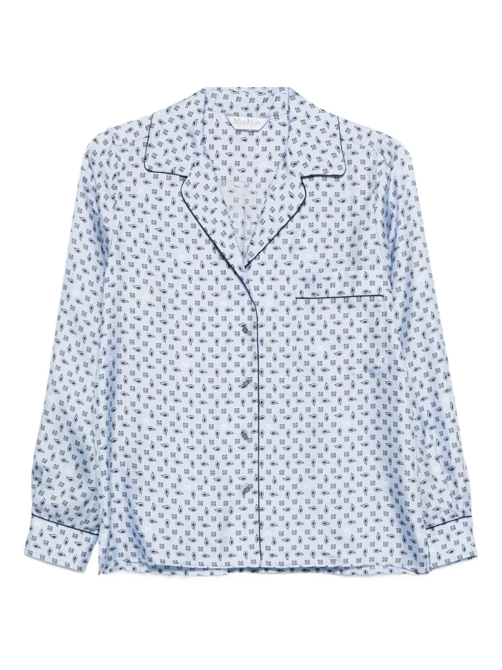 Max Mara Hemd mit Paisleymuster - Blau