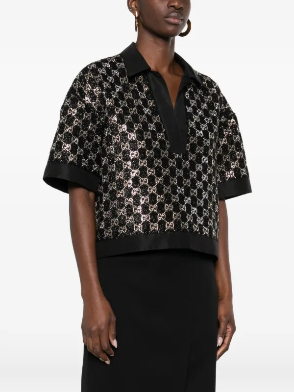 k*n様 GUCCI スパンコールTシャツ オーバーサイズ 457095_X5L89_1948_001_100_0000
