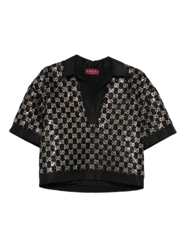 k*n様 GUCCI スパンコールTシャツ オーバーサイズ 457095_X5L89_1948_001_100_0000