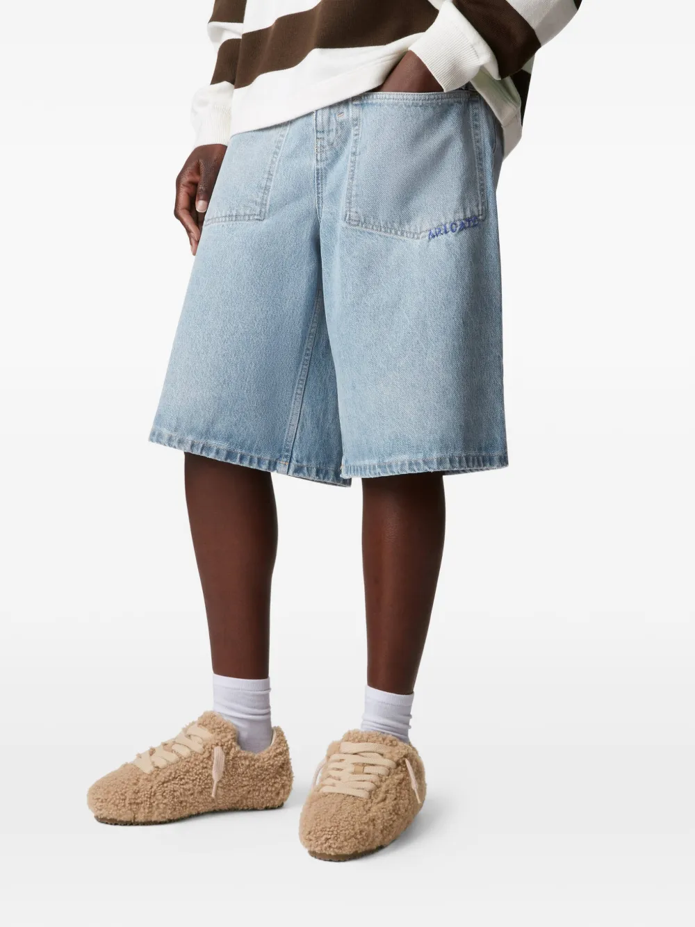 Tact Shearling-Effect Sneakers