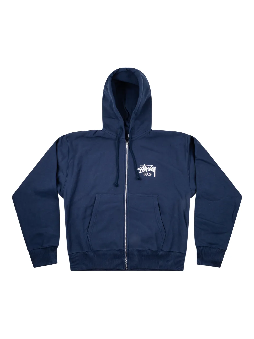 Stüssy Paris zip-up hoodie - Blu