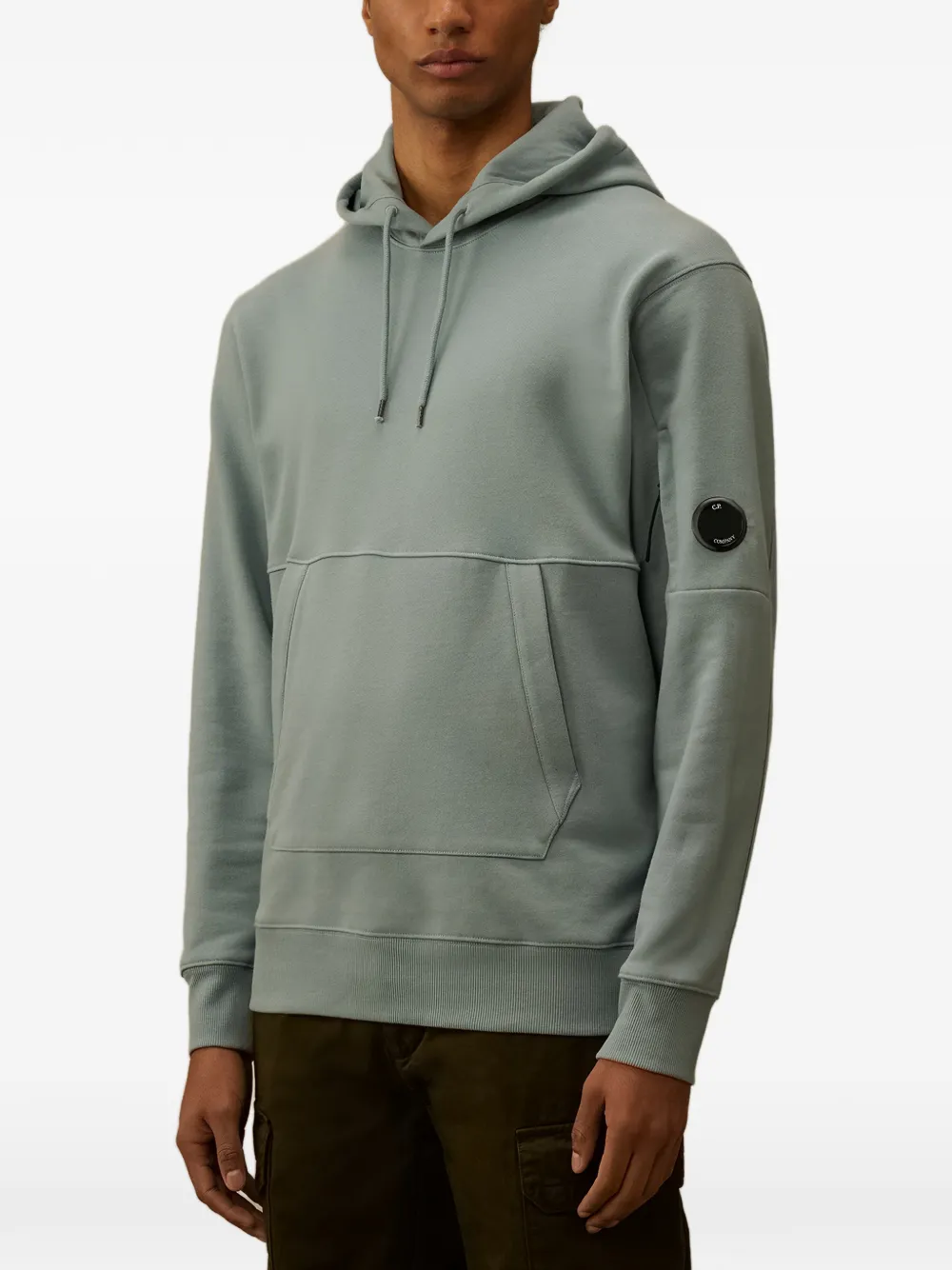 C.P. Company Hoodie met logopatch Blauw
