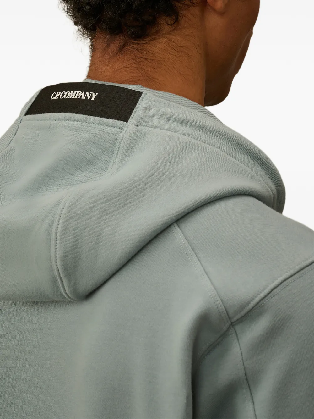 C.P. Company Hoodie met logopatch Blauw