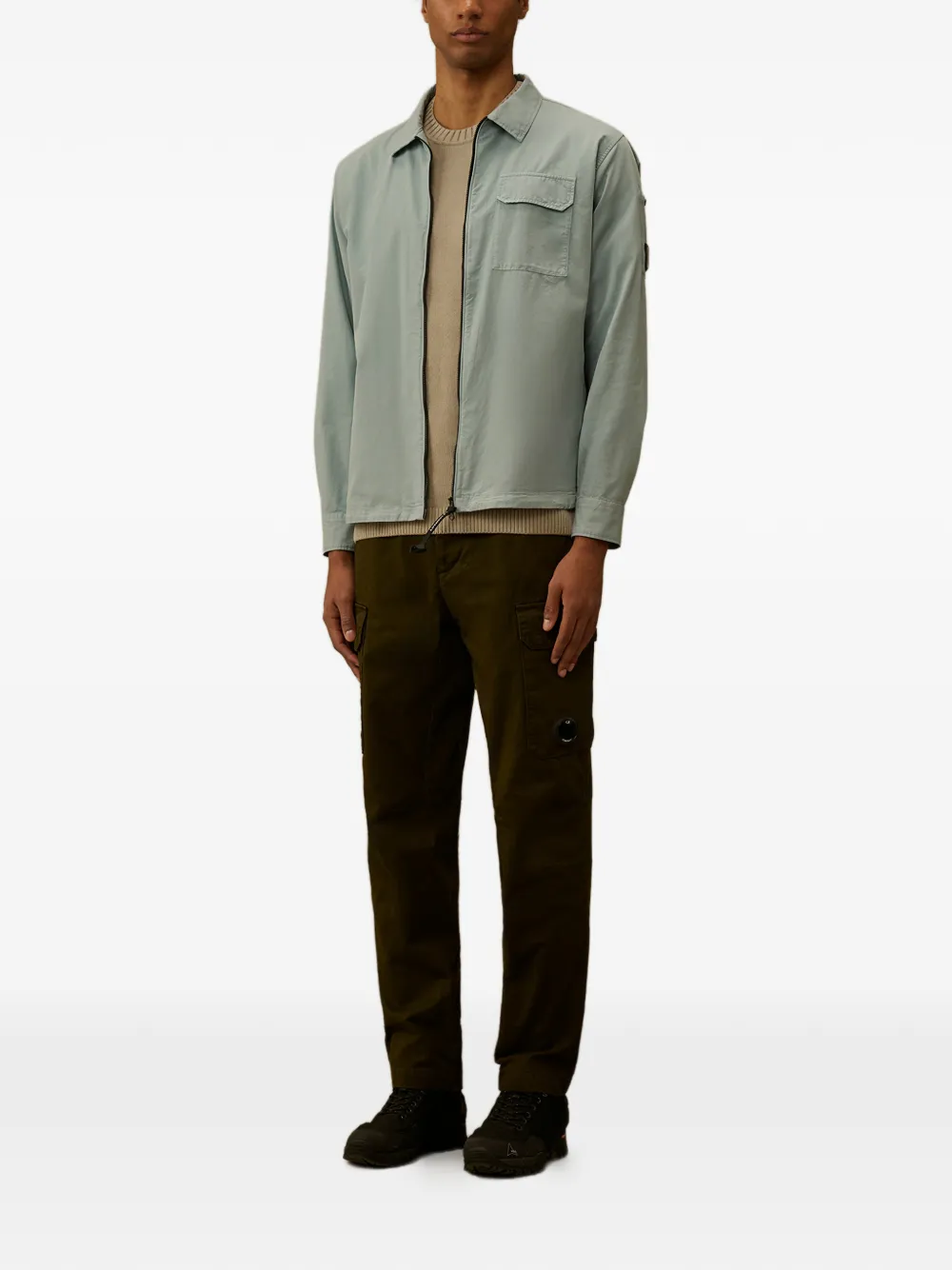 C.P. Company Broek met cargo zak Groen