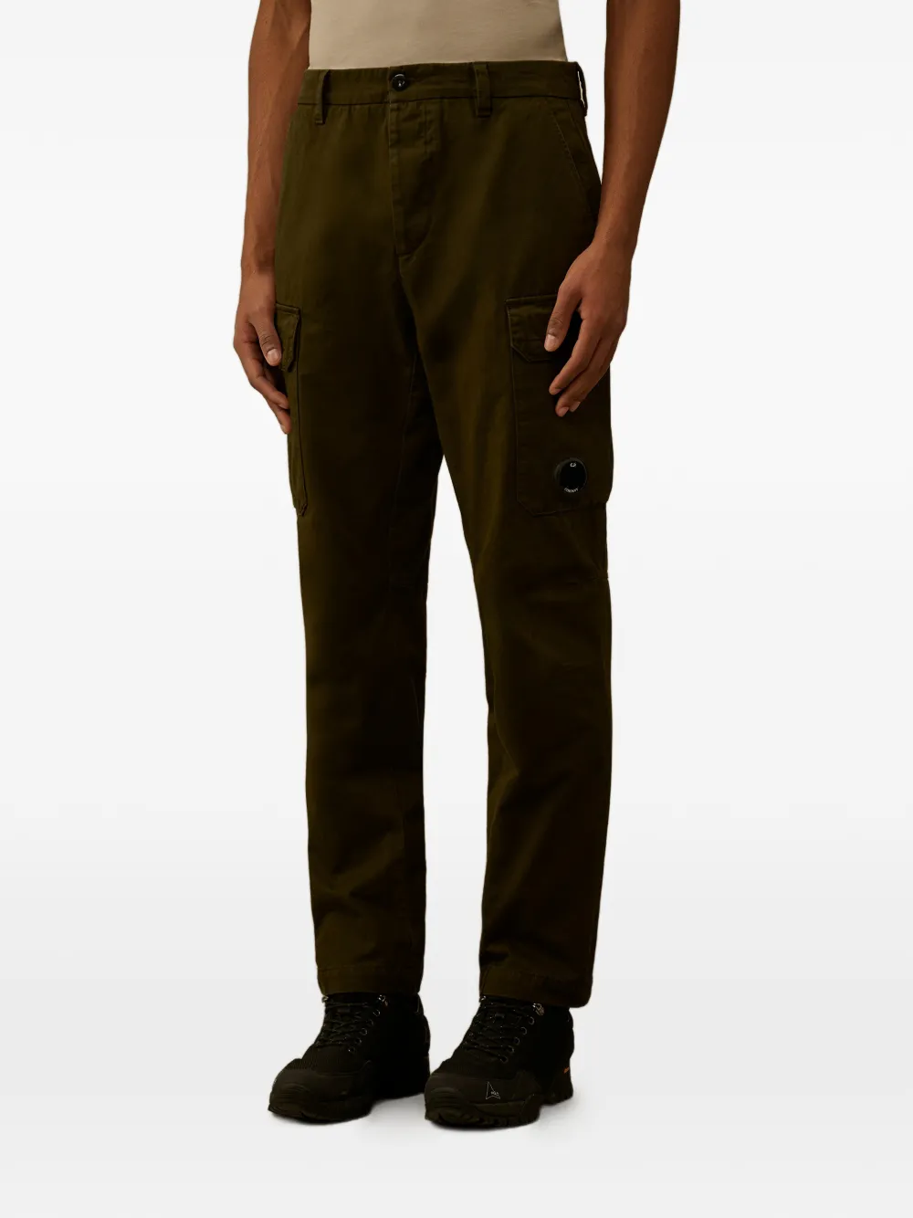 C.P. Company Broek met cargo zak Groen