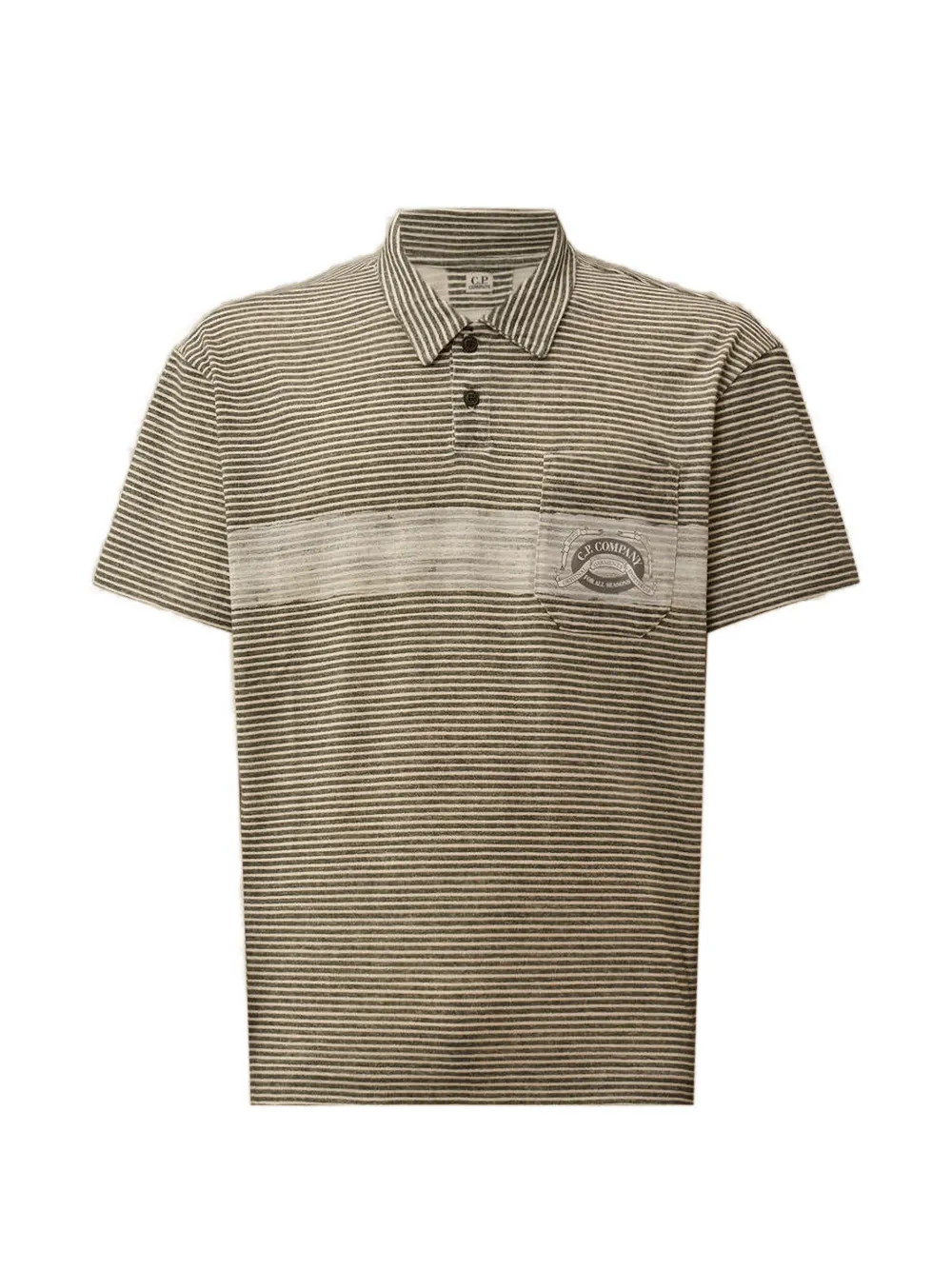 C.P. Company Polo a righe - Verde