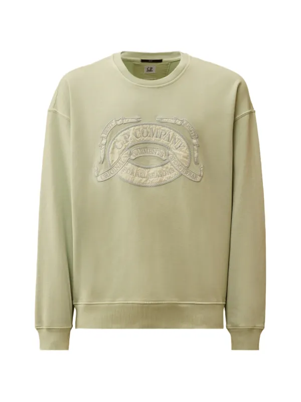 C.P. Company Chest-logo Sweatshirt in Green