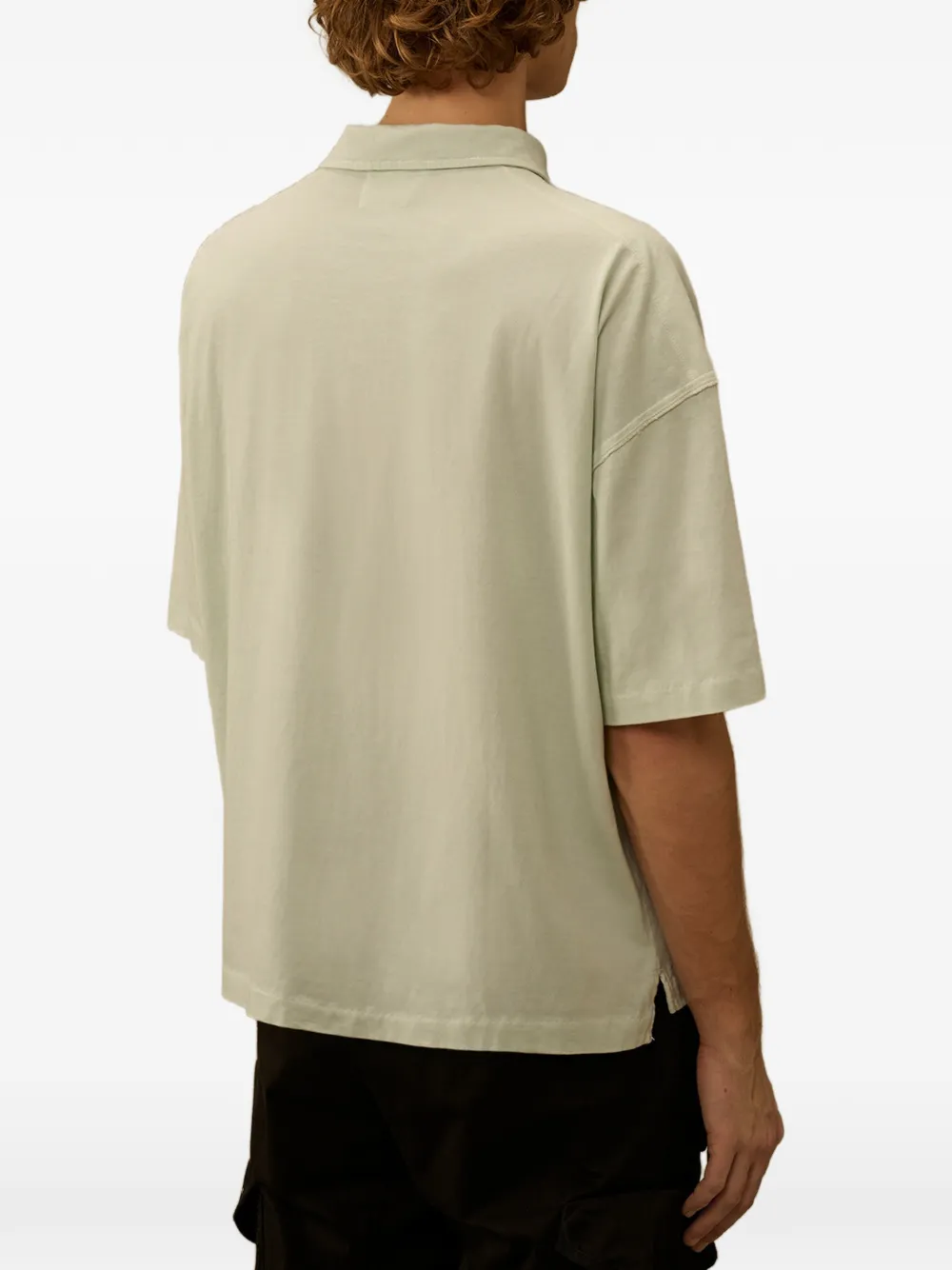 C.P. Company Poloshirt met geborduurd logo Groen