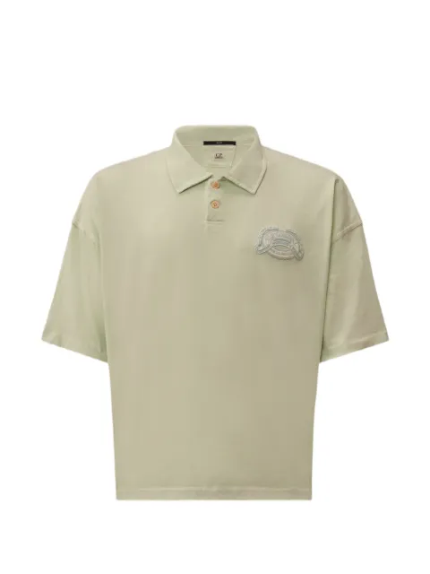 C.P. Company logo-embroidered polo shirt