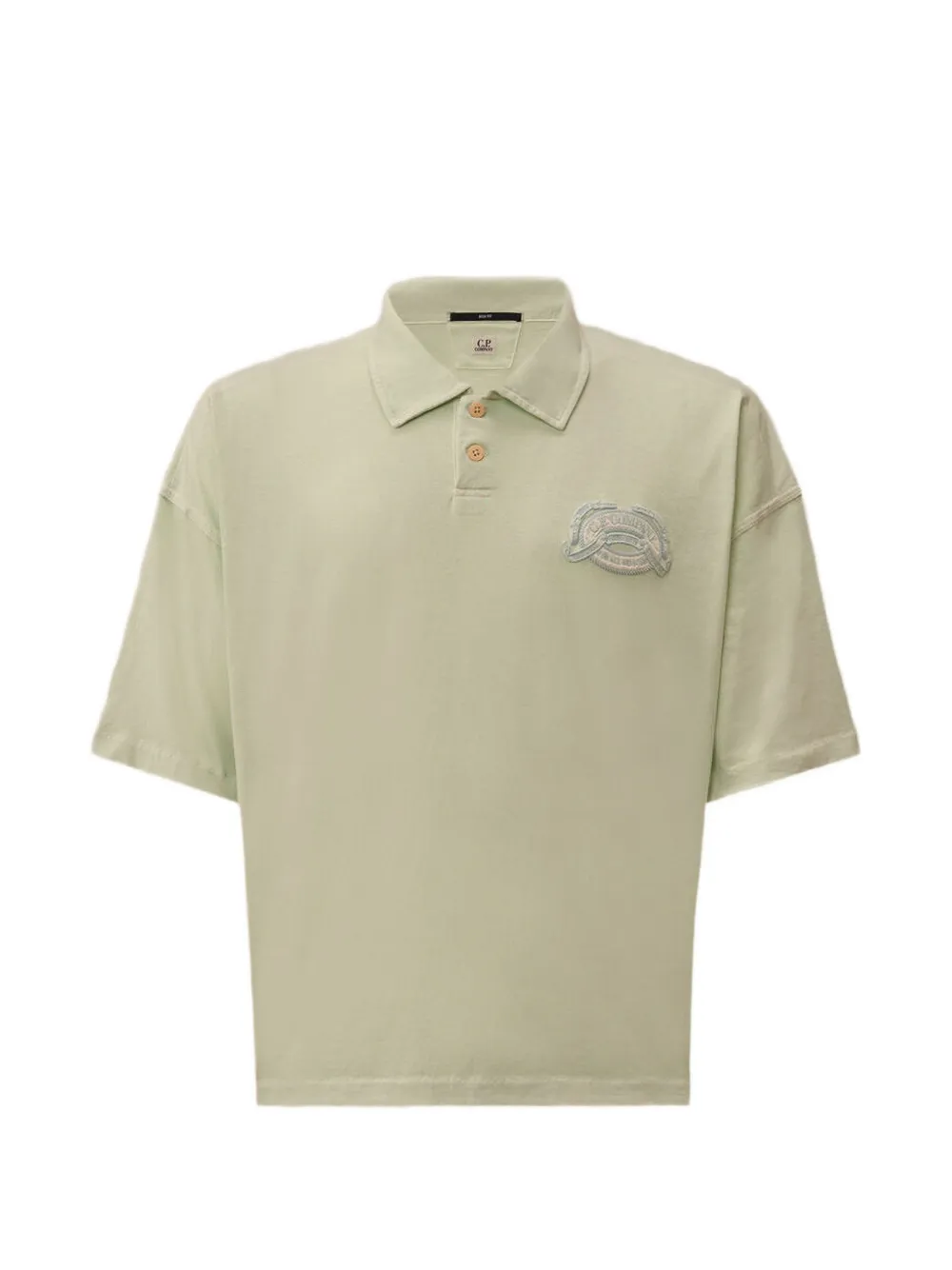 C.P. Company Poloshirt met geborduurd logo Groen