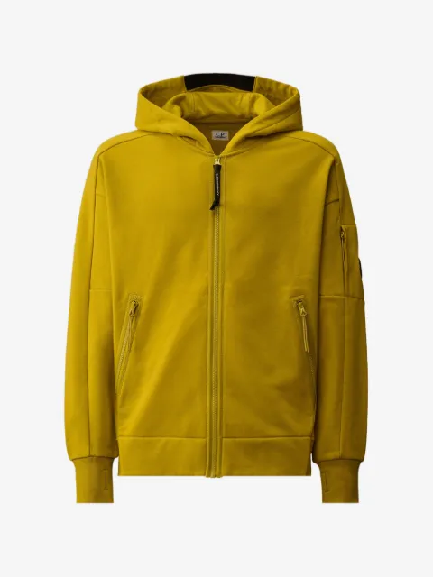 C.P. Company hoodie con aplique del logo y cierre