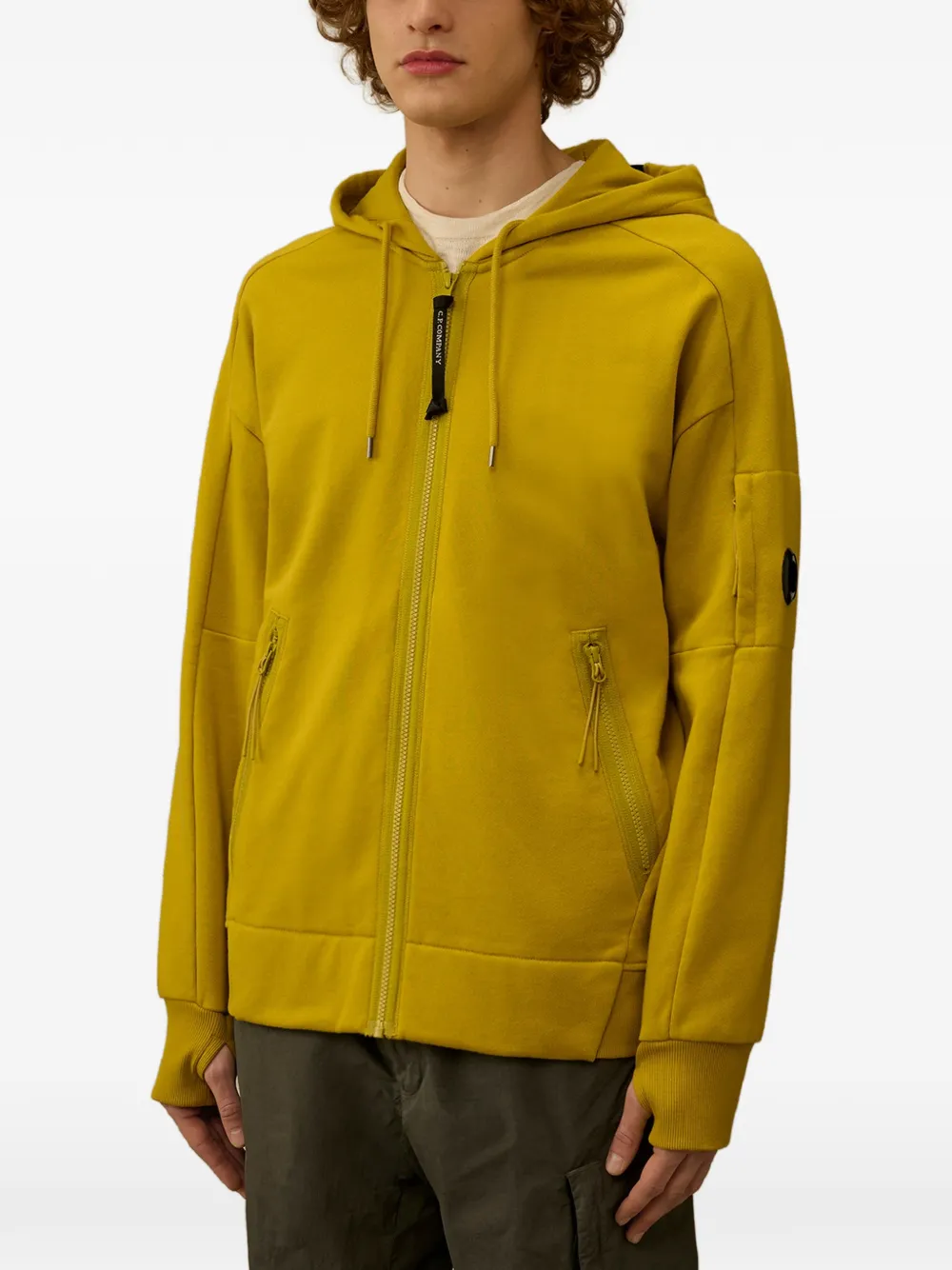 C.P. Company ジップアップ パーカー | イエロー | FARFETCH JP