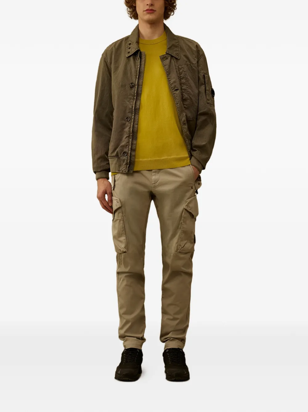 C.P. Company Broek met cargo zak Beige