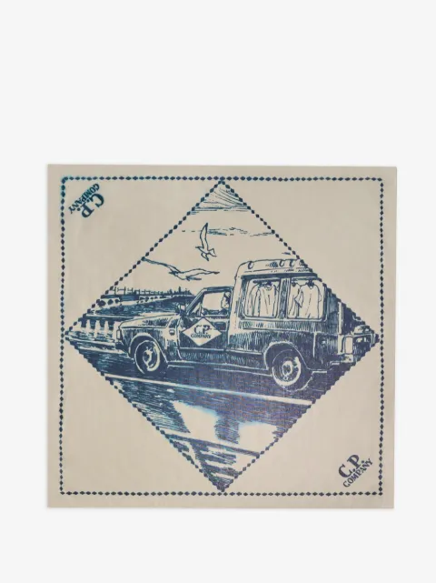 C.P. Company printed muslin graphic bandana