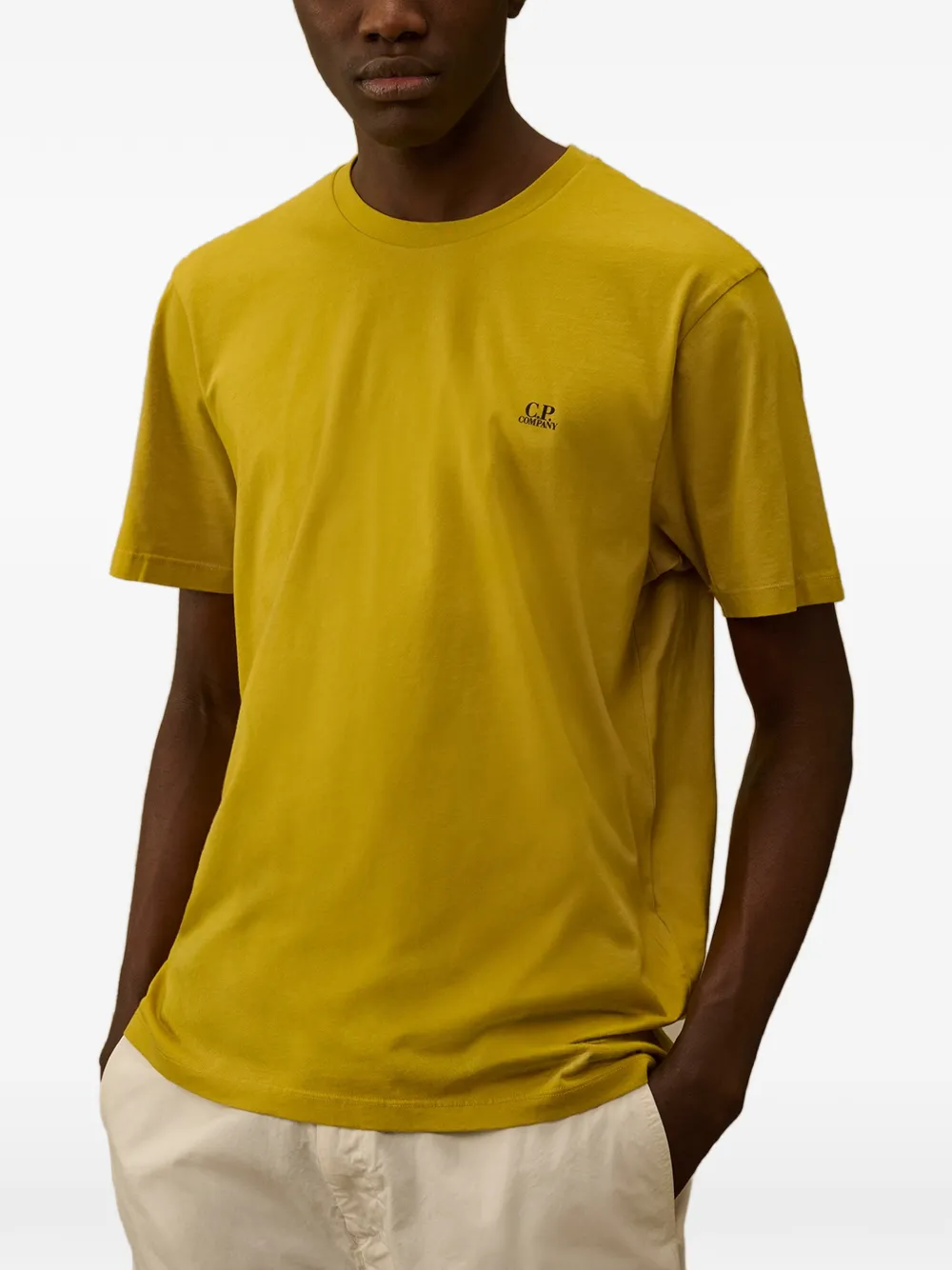 C.P. Company 30 1 jersey Goggle T-shirt met korte mouwen Geel