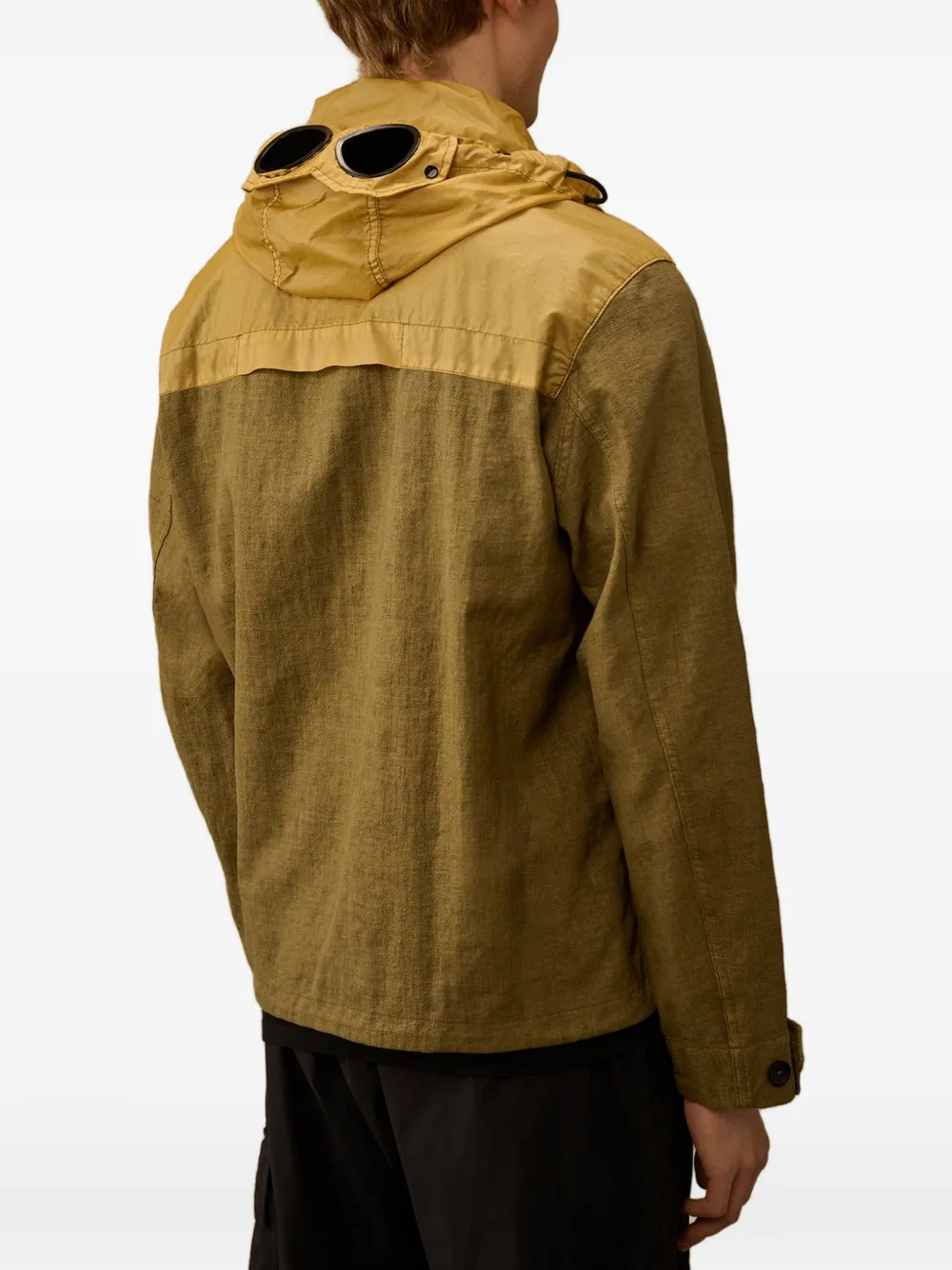 C.P. Company Rafia-R jack met goggle detail Groen