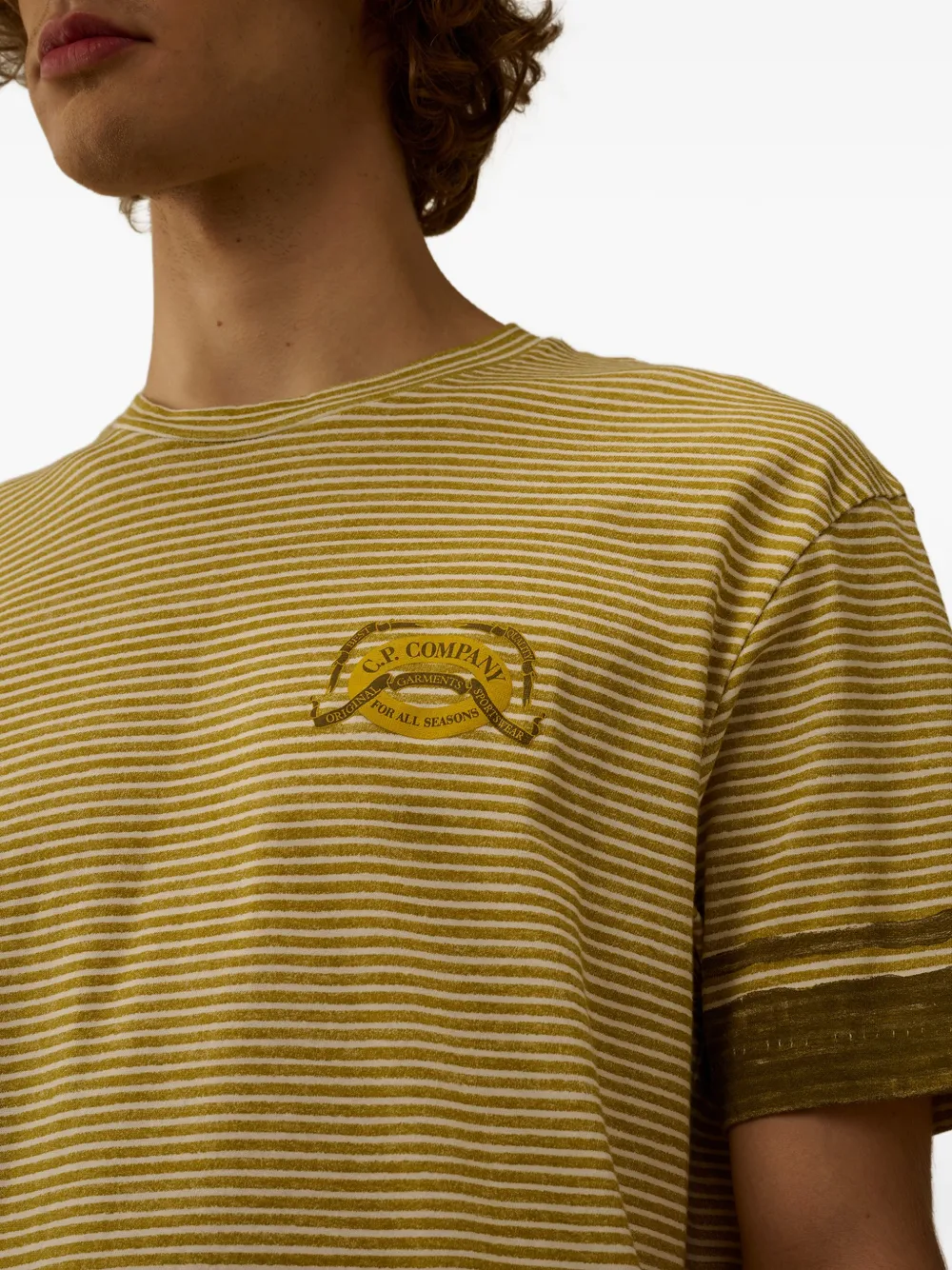 C.P. Company Gestreept T-shirt Groen