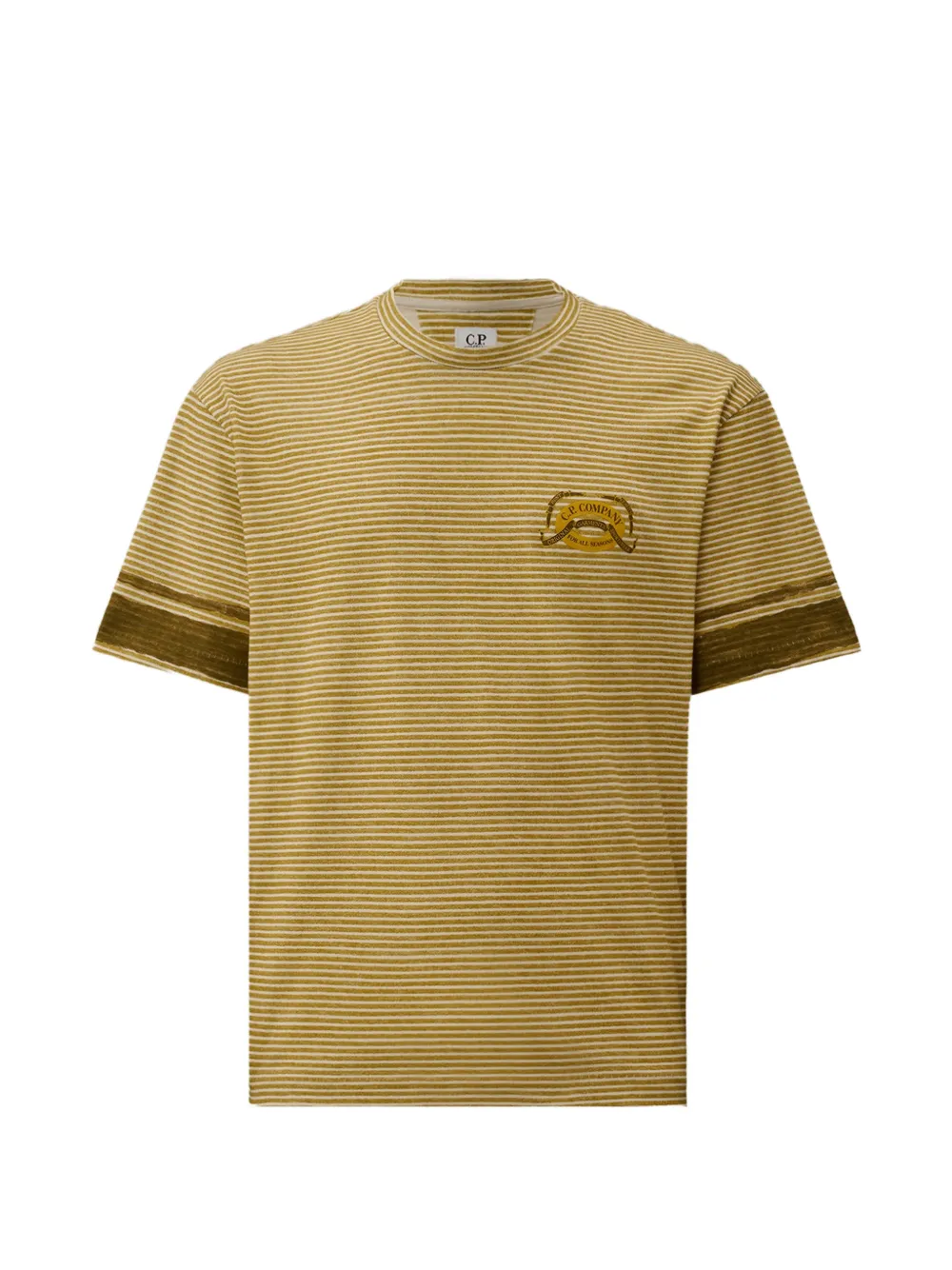 C.P. Company T-shirt a righe - Verde