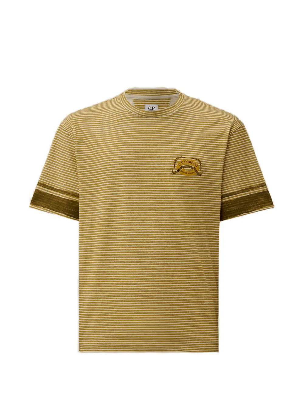 C.P. Company T-shirt a righe - Verde