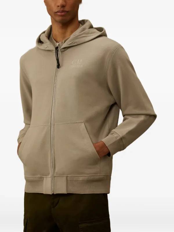 C.P. Company ロゴジップアップ パーカー | ニュートラル | FARFETCH JP