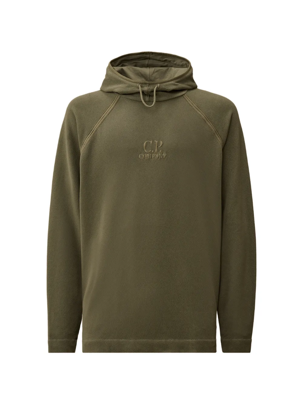 C.P. Company Felpa con cappuccio e logo - Verde