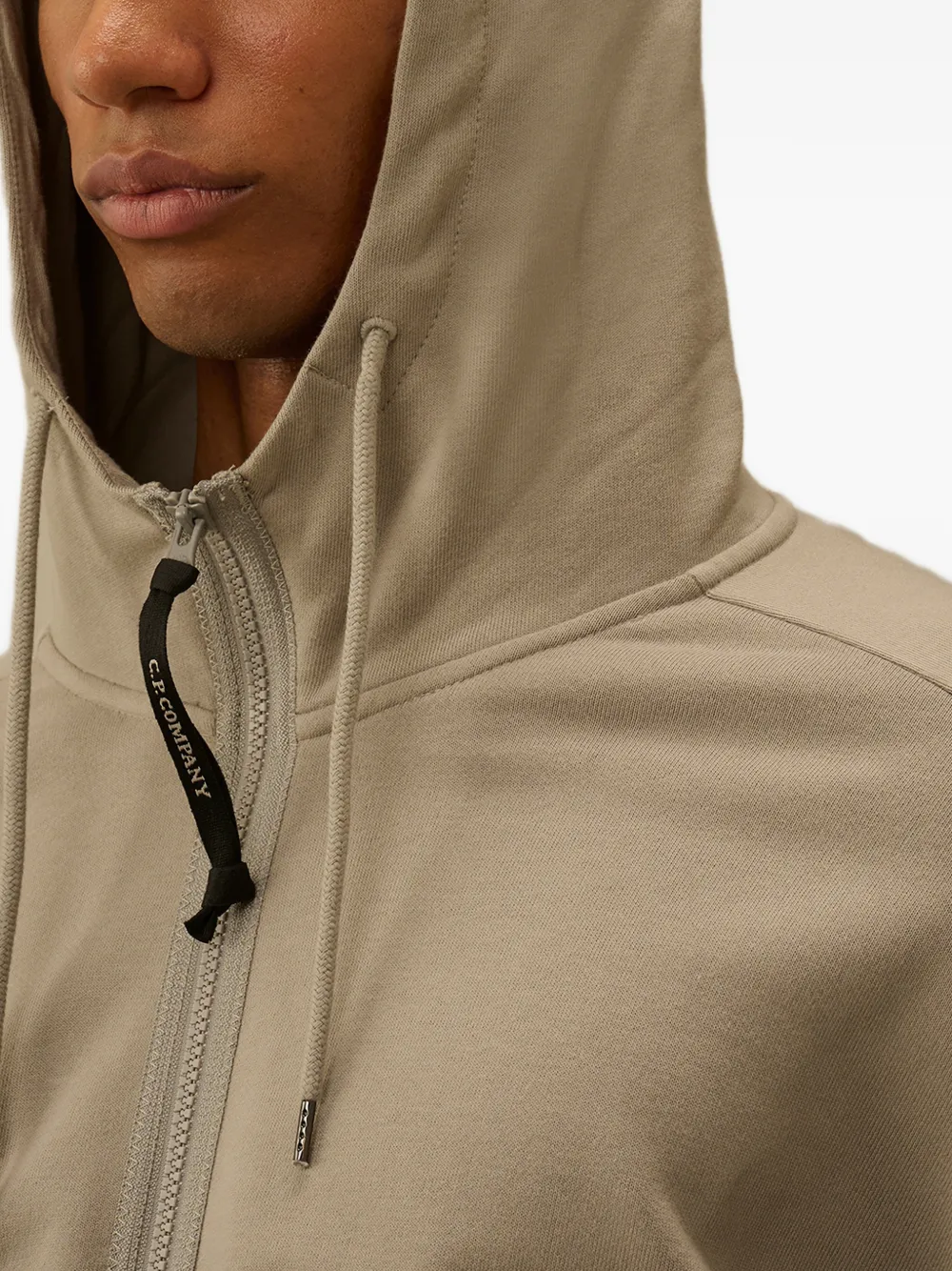 C.P. Company Hoodie met rits Grijs