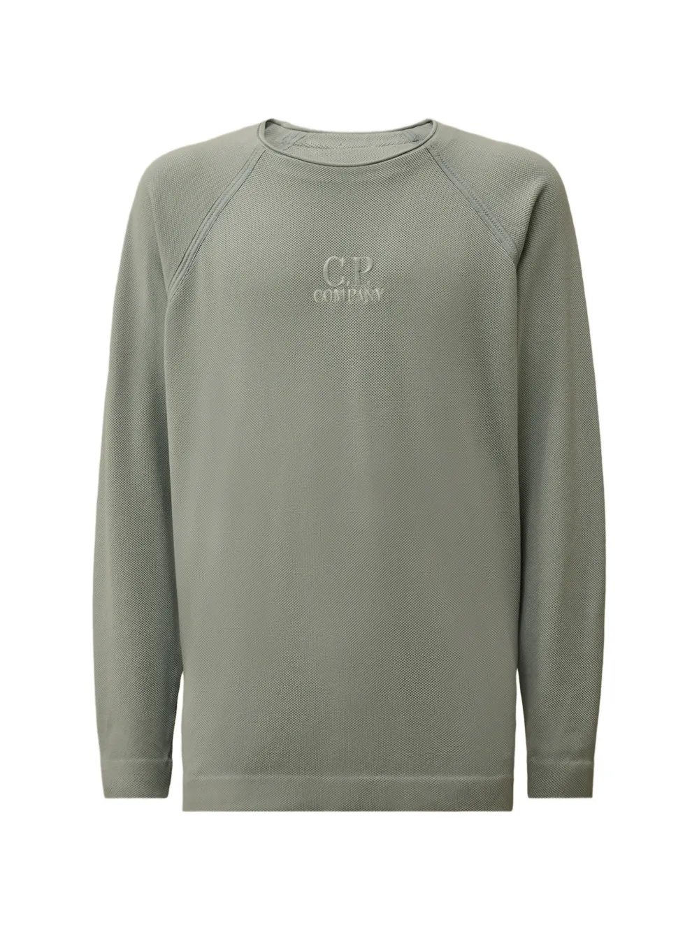 C.P. Company Felpa con logo ricamato - Verde