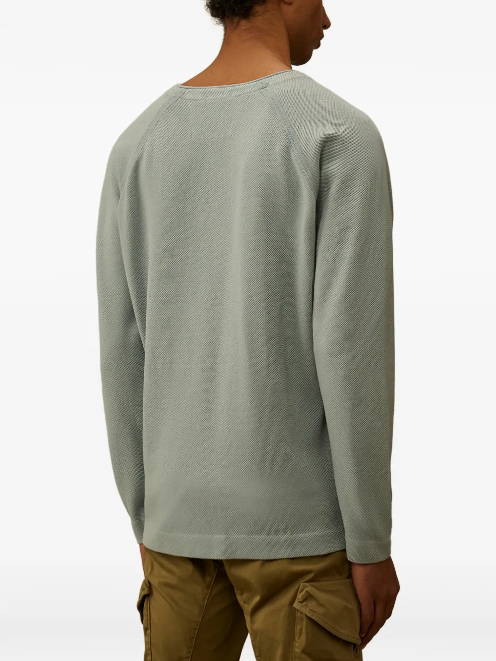 C.P. Company Sweater met geborduurd logo Groen
