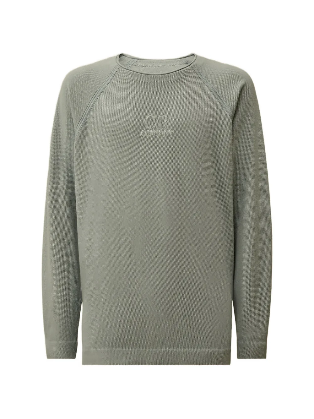 C.P. Company Sweater met hoge hals en geverfd effect Groen