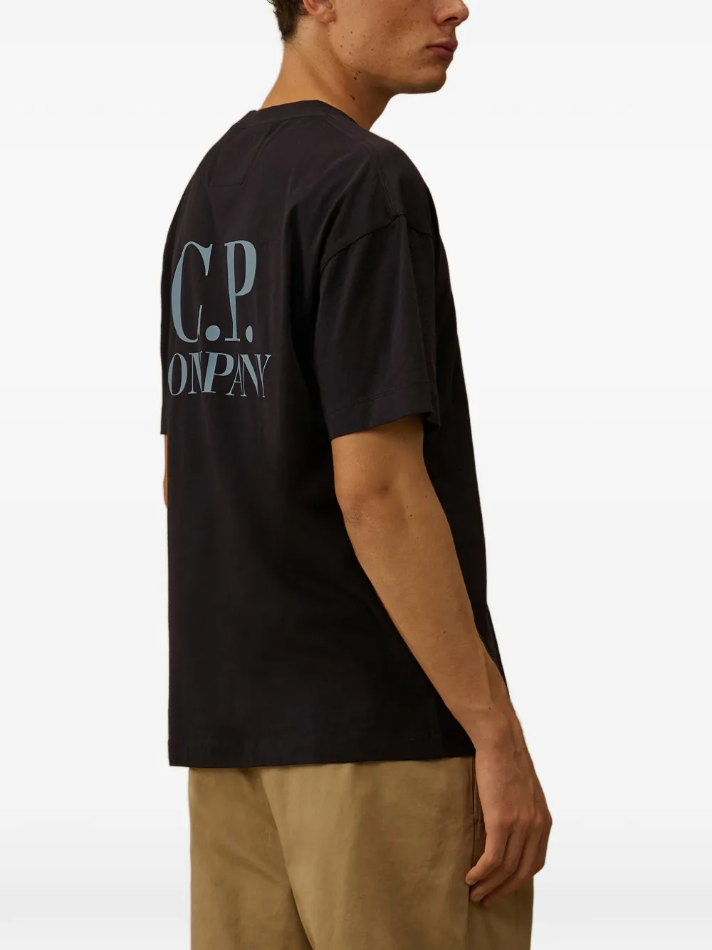 C.P. Company 30 1 jersey T-shirt met korte mouwen en grafische print Blauw
