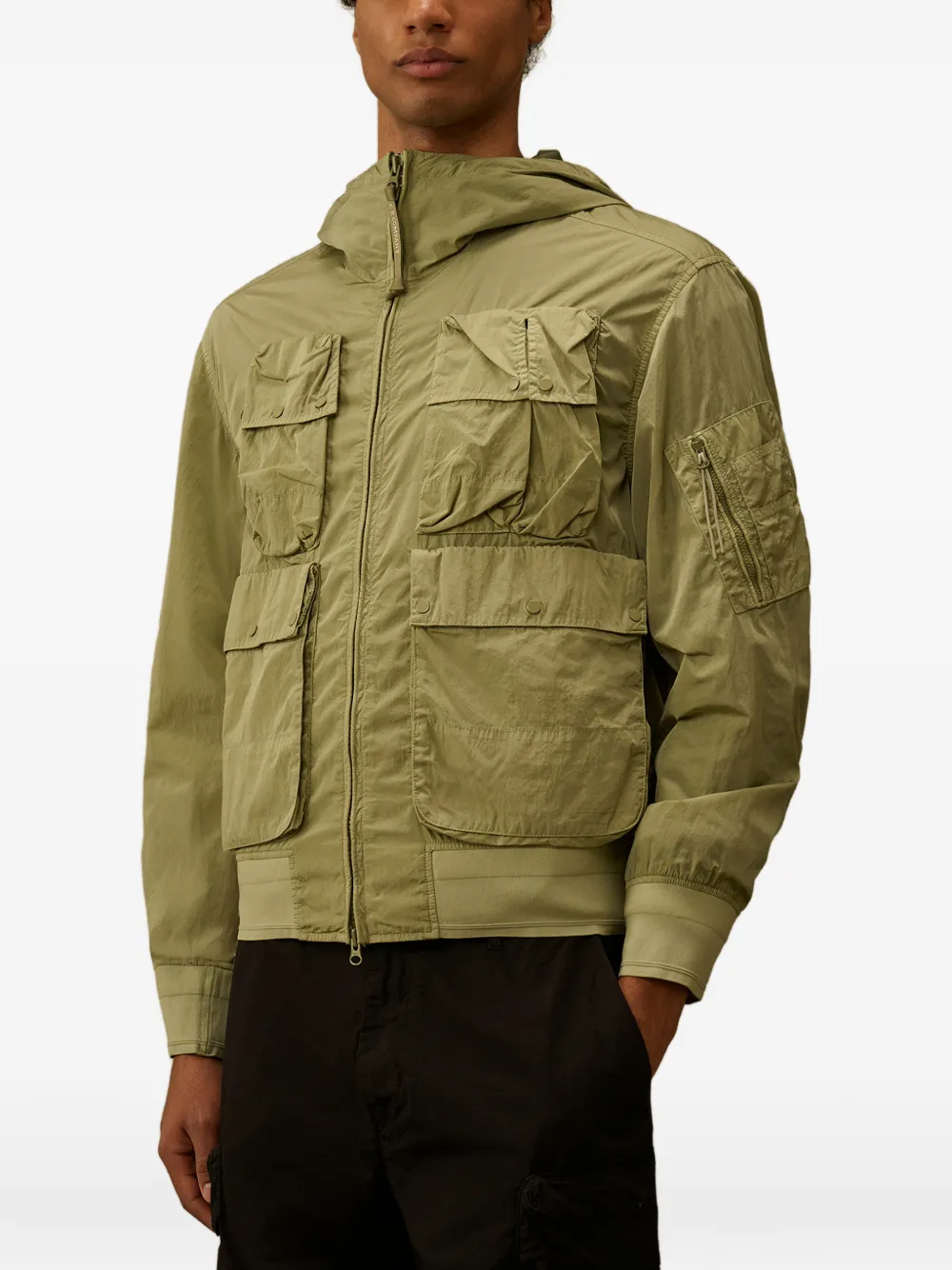  C.p. Company Goggle Multiple-pocket Jacket - Green 