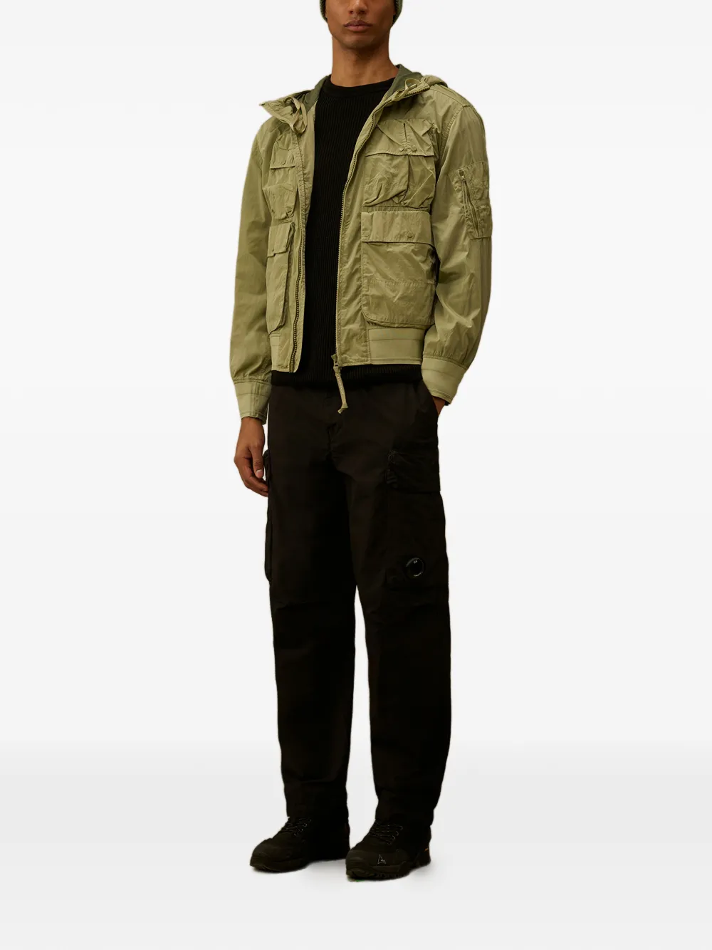  C.p. Company Goggle Multiple-pocket Jacket - Green 
