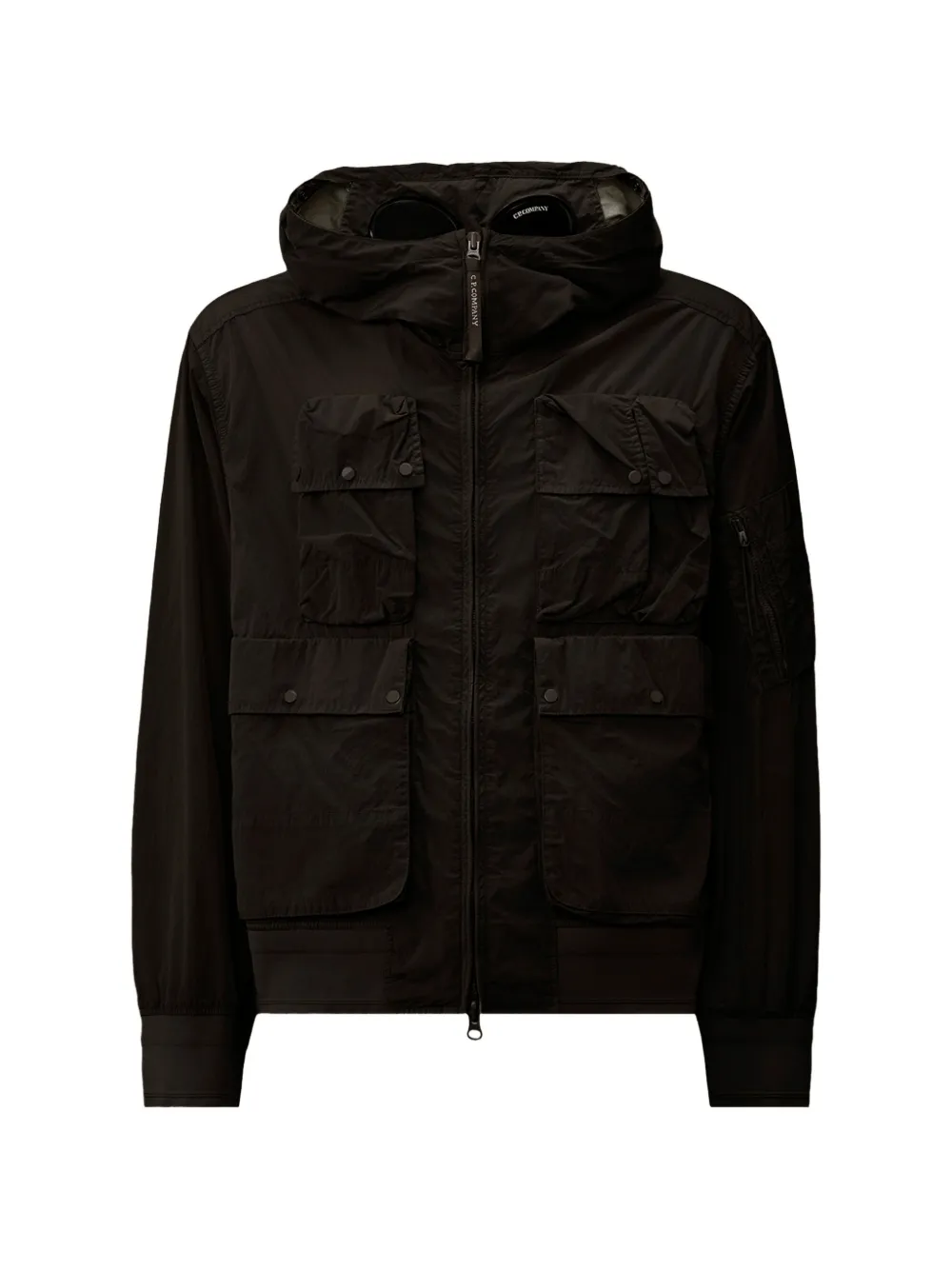 C.P. Company Giacca con cappuccio e tasche - Nero