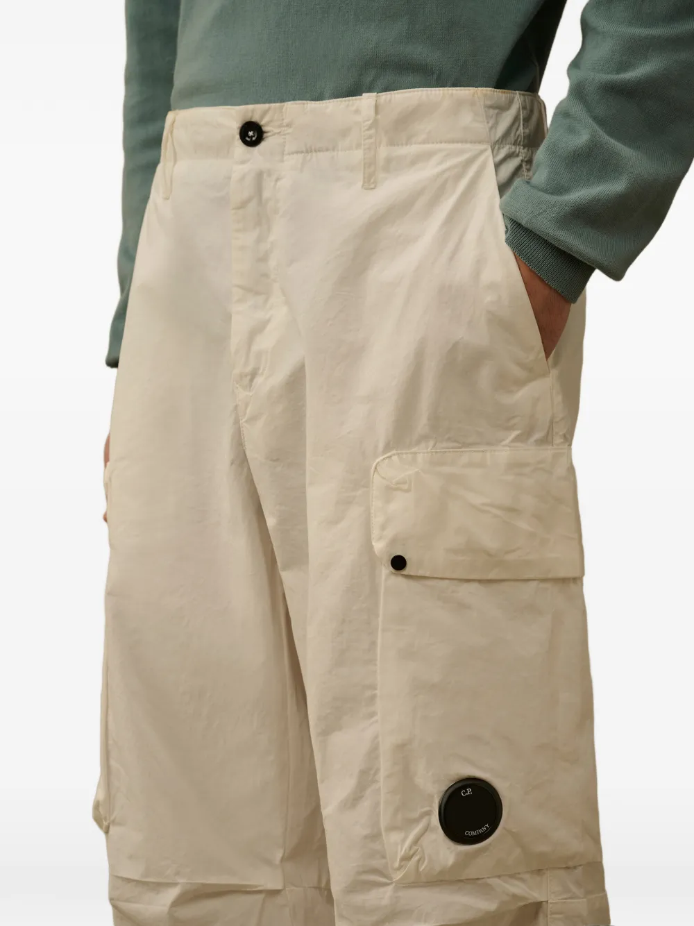C.P. Company Microreps boxy cargo broek Beige
